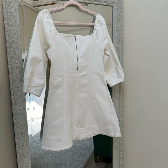 Astr the Label Rabia Puff Sleeve White Mini Dress | Medium - Picture 6 of 7